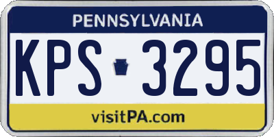 PA license plate KPS3295