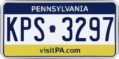 PA license plate KPS3297