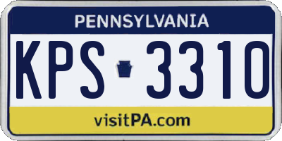 PA license plate KPS3310