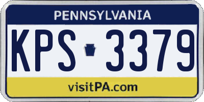 PA license plate KPS3379