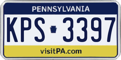 PA license plate KPS3397