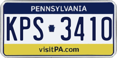 PA license plate KPS3410