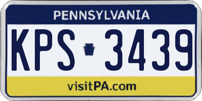 PA license plate KPS3439