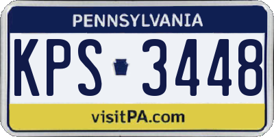 PA license plate KPS3448