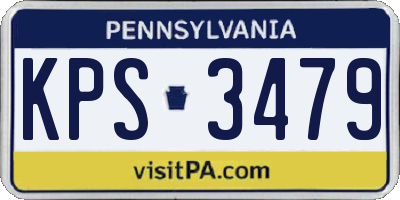 PA license plate KPS3479