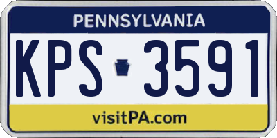 PA license plate KPS3591