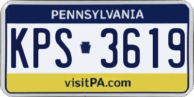 PA license plate KPS3619