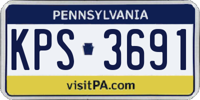 PA license plate KPS3691