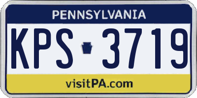 PA license plate KPS3719