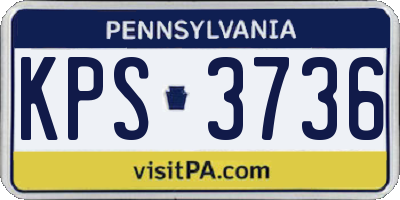 PA license plate KPS3736