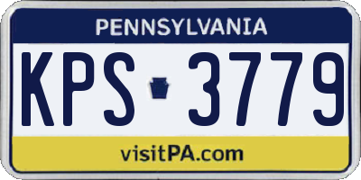 PA license plate KPS3779