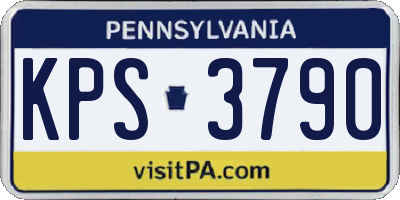 PA license plate KPS3790