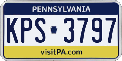 PA license plate KPS3797