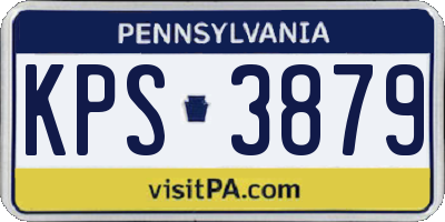 PA license plate KPS3879