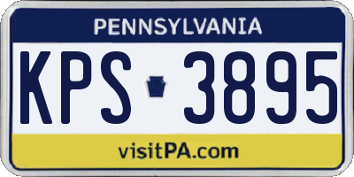 PA license plate KPS3895