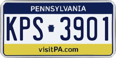 PA license plate KPS3901