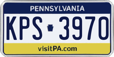 PA license plate KPS3970