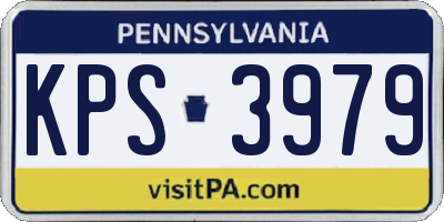 PA license plate KPS3979