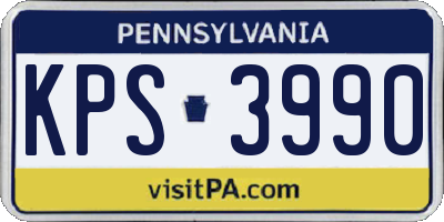 PA license plate KPS3990