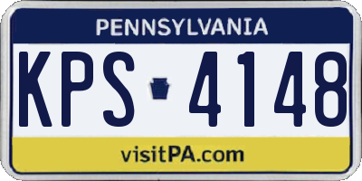 PA license plate KPS4148
