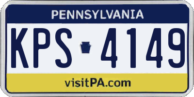 PA license plate KPS4149