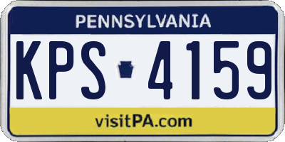 PA license plate KPS4159