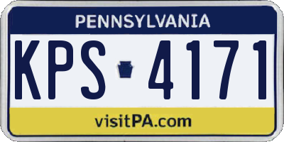 PA license plate KPS4171
