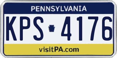 PA license plate KPS4176