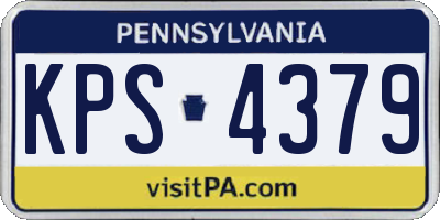 PA license plate KPS4379