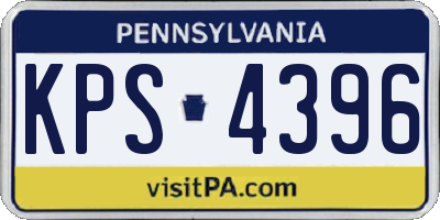 PA license plate KPS4396