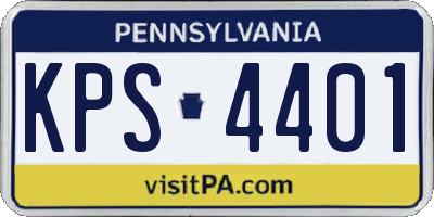 PA license plate KPS4401