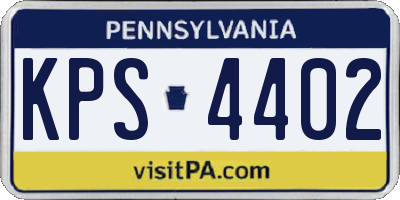 PA license plate KPS4402