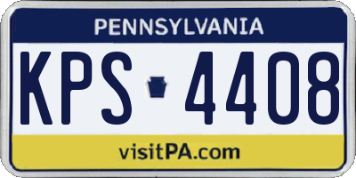 PA license plate KPS4408