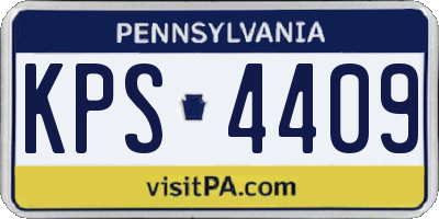PA license plate KPS4409