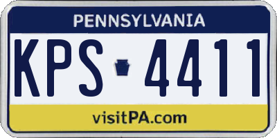 PA license plate KPS4411