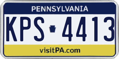 PA license plate KPS4413