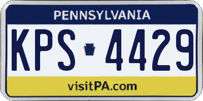 PA license plate KPS4429