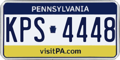 PA license plate KPS4448