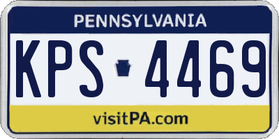 PA license plate KPS4469
