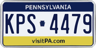 PA license plate KPS4479