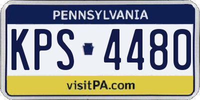 PA license plate KPS4480