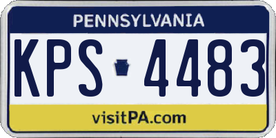 PA license plate KPS4483