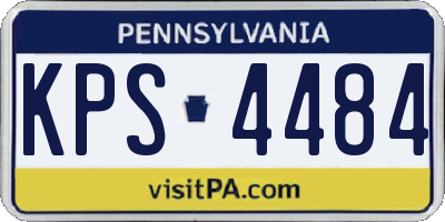 PA license plate KPS4484