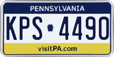 PA license plate KPS4490
