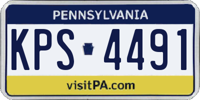 PA license plate KPS4491