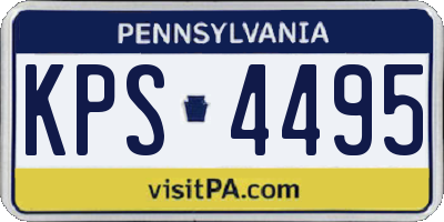 PA license plate KPS4495