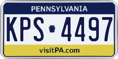 PA license plate KPS4497