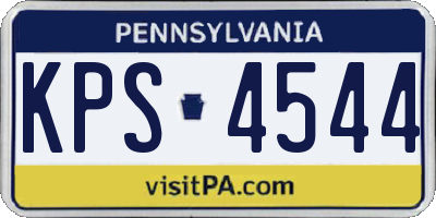 PA license plate KPS4544