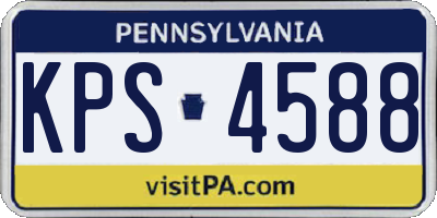 PA license plate KPS4588