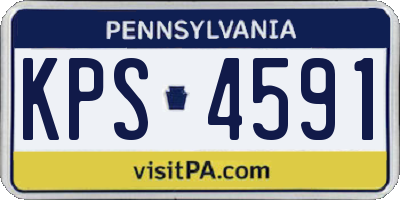 PA license plate KPS4591